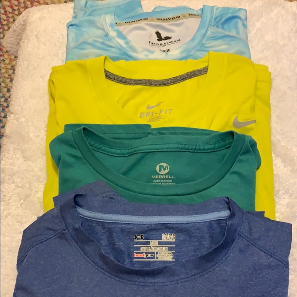 Under Armour plus 3 other brands size L